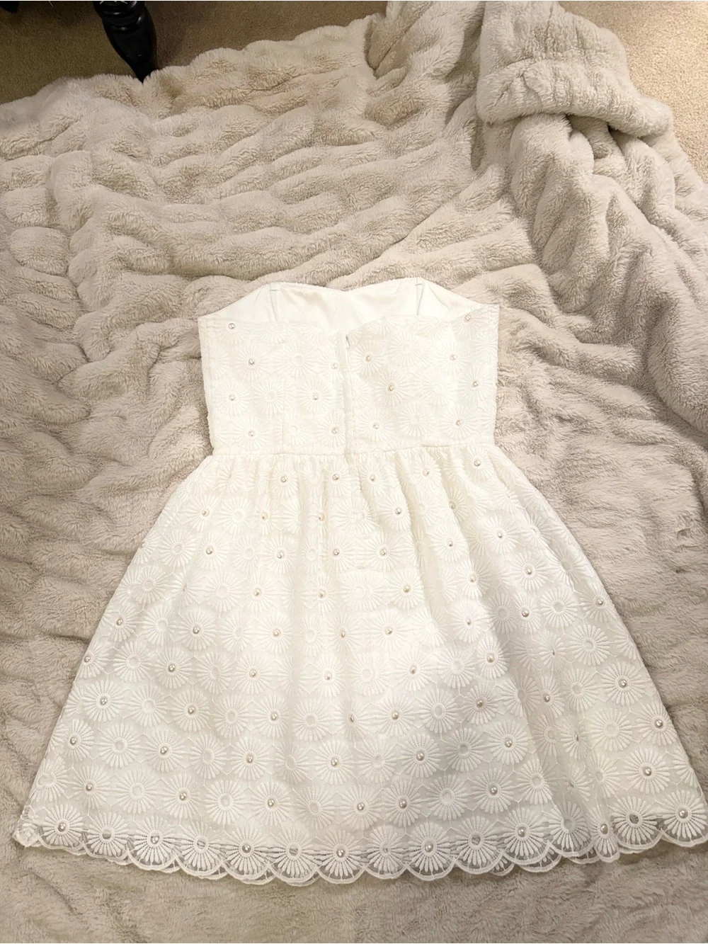 Lilly Pulitzer White Strapless Eyelet Daisy Dress - Picture 5 of 7